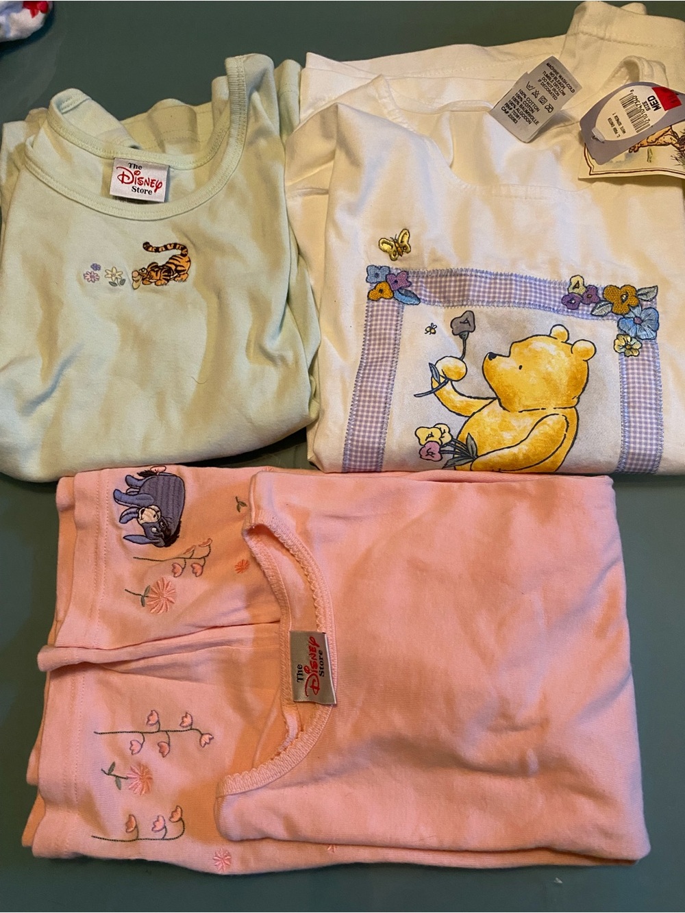 Women’s Disney Winnie the Pooh Tops - Pink, Light Green, White